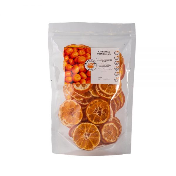 Clementine Deshidratate, Gustare Sănătoasă, Naturală și Plină de Aromă 80g