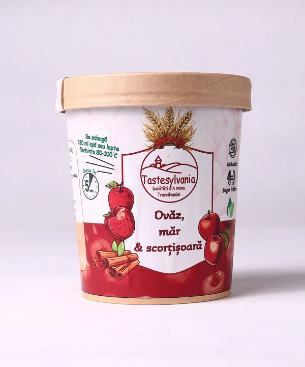 Terci cu Măr și Scorțișoară, Mic Dejun Sănătos cu Fulgii de Ovăz 70g