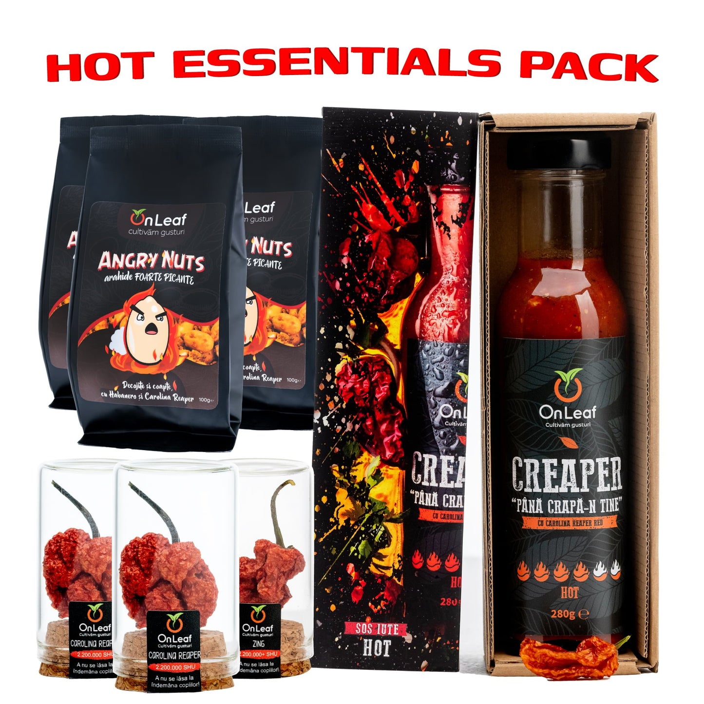 Pachet elementar al pasionaților de iute „Hot Essentials”