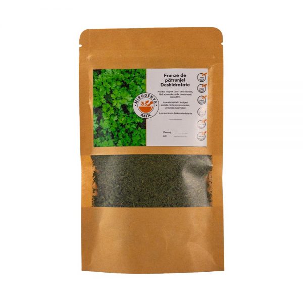 Frunze de Pătrunjel Deshidratat, Condiment Natural pentru Supe, Sosuri, Mâncăruri cu Legume și Salate 11g