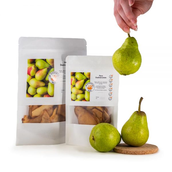 Pere Deshidratate 100% Naturale, Gustare Sănătoasă și Ingredient Versatil pentru Rețete Dulci și Sărate 120g